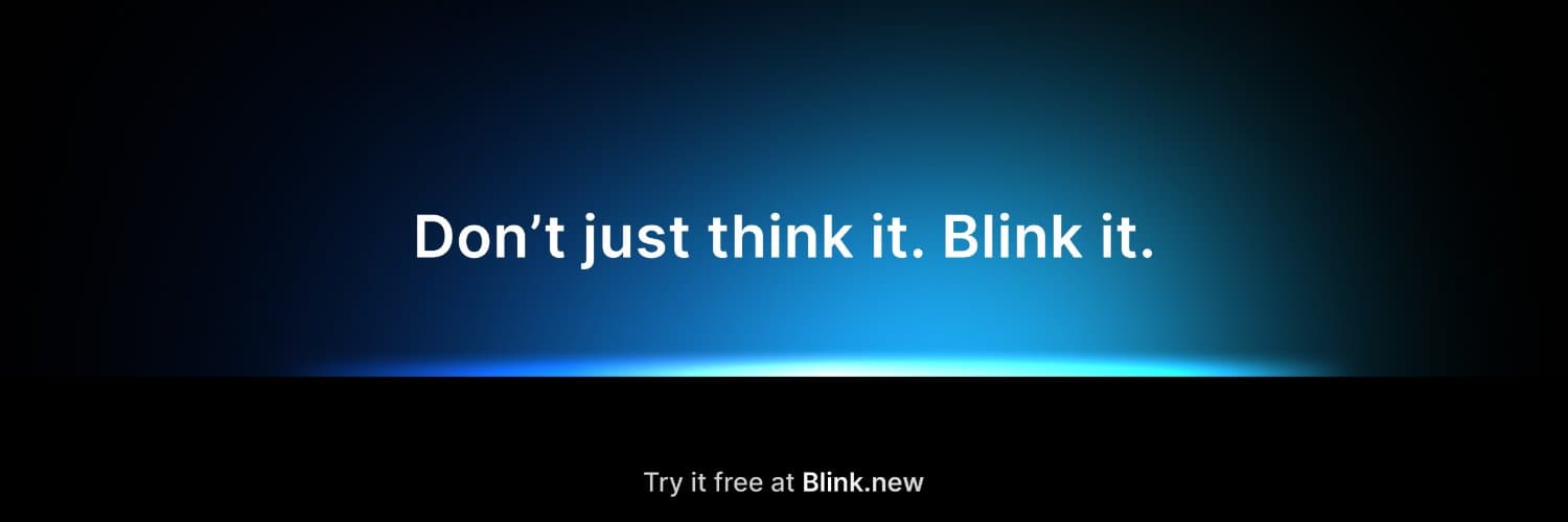Blink.new banner